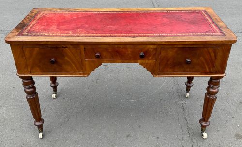 VICTORIAN MAHOGANY WRITING DESK - ADDITIONAL PHOTO 1