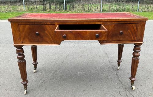 VICTORIAN MAHOGANY WRITING DESK - ADDITIONAL PHOTO 2