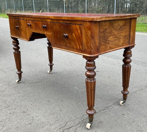 VICTORIAN MAHOGANY WRITING DESK - ADDITIONAL PHOTO 6