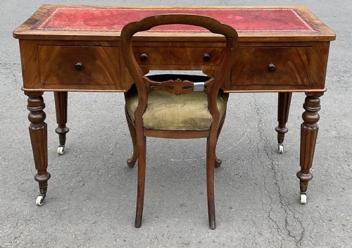 VICTORIAN MAHOGANY WRITING DESK - ADDITIONAL PHOTO 8