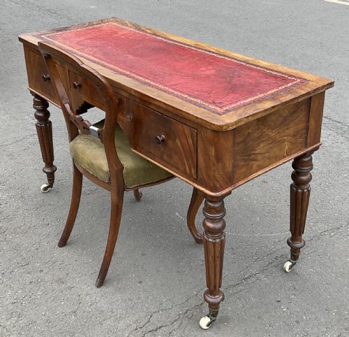 VICTORIAN MAHOGANY WRITING DESK - ADDITIONAL PHOTO 11