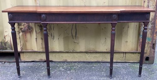 GEORGIAN STYLE BREAKFRONT MAHOGANY CONSOLE TABLE - ADDITIONAL PHOTO 2