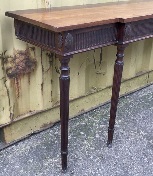 GEORGIAN STYLE BREAKFRONT MAHOGANY CONSOLE TABLE - ADDITIONAL PHOTO 3