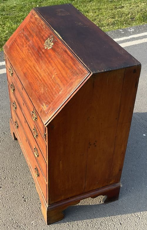 GEORGIAN MAHOGANY WRITING BUREAU - ADDITIONAL PHOTO 5