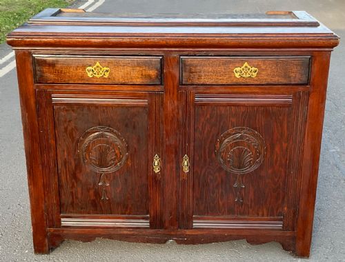 EDWARDIAN OAK LIBRARY BOOKCASE - ADDITIONAL PHOTO 7