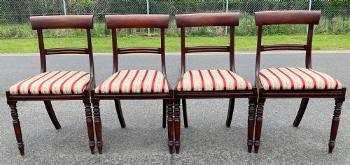 Set of Four Victorian Mahogany Dining Chairs