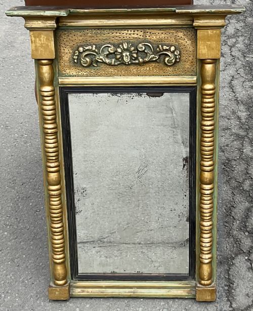 REGENCY GILT HANGING HALL MIRROR - ADDITIONAL PHOTO 1