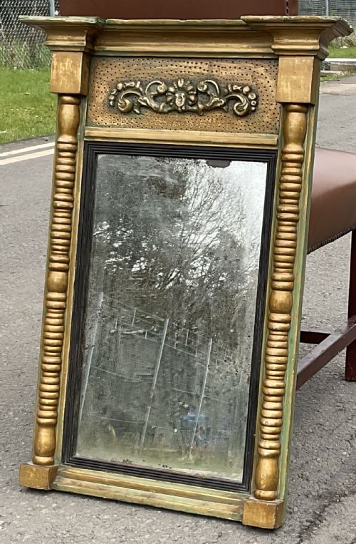 REGENCY GILT HANGING HALL MIRROR - ADDITIONAL PHOTO 2