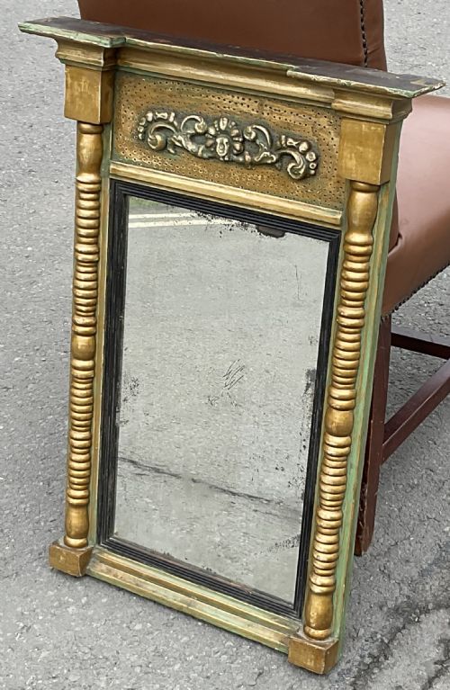 REGENCY GILT HANGING HALL MIRROR - ADDITIONAL PHOTO 3