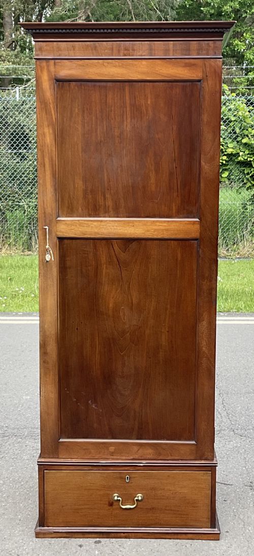 Edwardian Mahogany Narrow Hall Robe
