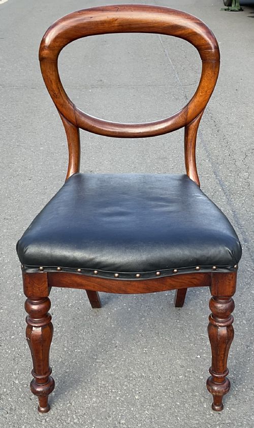 SET OF FIVE VICTORIAN MAHOGANY DINING CHAIRS - ADDITIONAL PHOTO 6