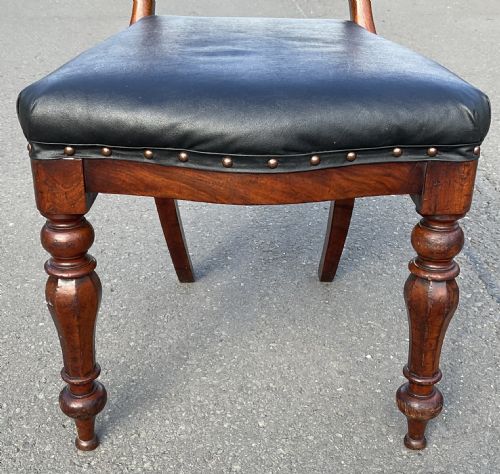 SET OF FIVE VICTORIAN MAHOGANY DINING CHAIRS - ADDITIONAL PHOTO 7