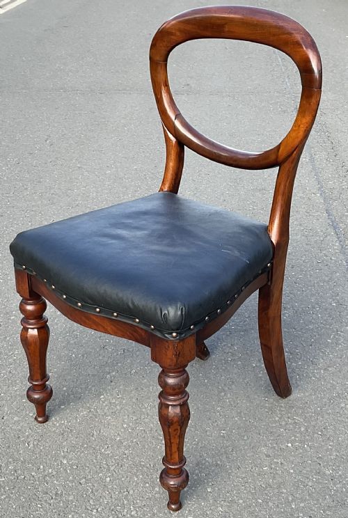SET OF FIVE VICTORIAN MAHOGANY DINING CHAIRS - ADDITIONAL PHOTO 8
