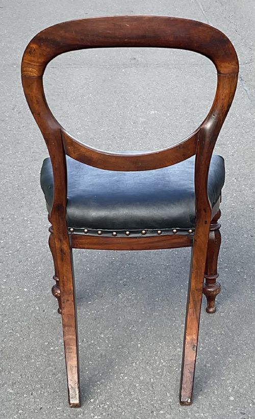 SET OF FIVE VICTORIAN MAHOGANY DINING CHAIRS - ADDITIONAL PHOTO 9