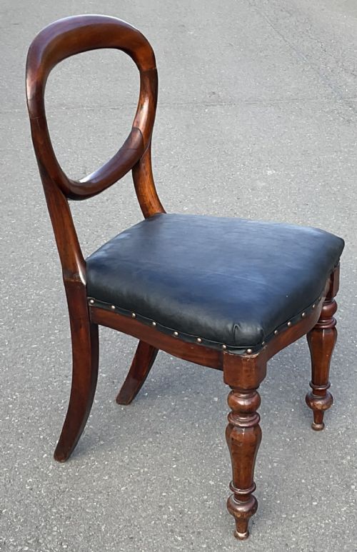 SET OF FIVE VICTORIAN MAHOGANY DINING CHAIRS - ADDITIONAL PHOTO 11