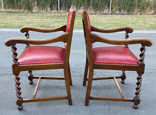 SET OF EIGHT OAK DINING CHAIRS - ADDITIONAL PHOTO 5