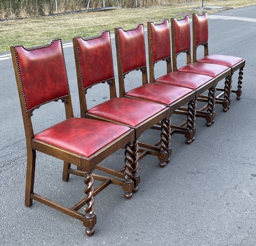 SET OF EIGHT OAK DINING CHAIRS - ADDITIONAL PHOTO 9