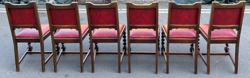 SET OF EIGHT OAK DINING CHAIRS - ADDITIONAL PHOTO 10