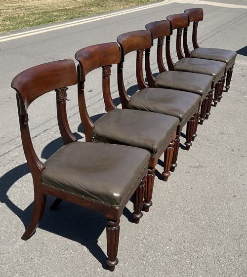 SET OF SIX WILLIAM IV DINING CHAIRS BY W W PEIRCE - ADDITIONAL PHOTO 2