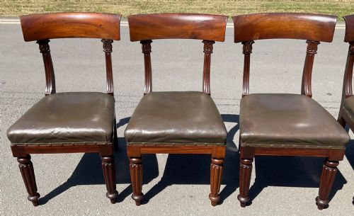 SET OF SIX WILLIAM IV DINING CHAIRS BY W W PEIRCE - ADDITIONAL PHOTO 6