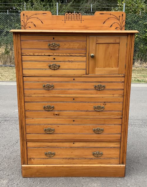 Aesthetic Movement Tall Ash Chest of Drawers