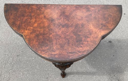QUEEN ANNE STYLE WALNUT FOLDOVER CARD TABLE - ADDITIONAL PHOTO 3