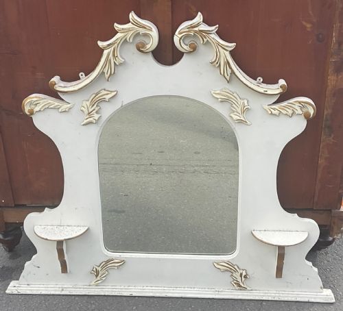EDWARDIAN PAINTED OVERMANTEL MIRROR