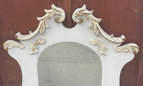 EDWARDIAN PAINTED OVERMANTEL MIRROR - ADDITIONAL PHOTO 3
