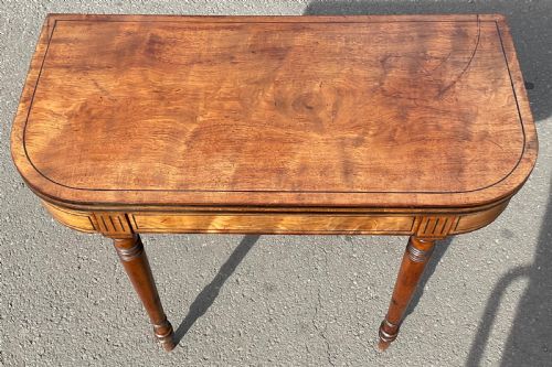 GEORGIAN MAHOGANY FOLDOVER CARD TABLE - ADDITIONAL PHOTO 1