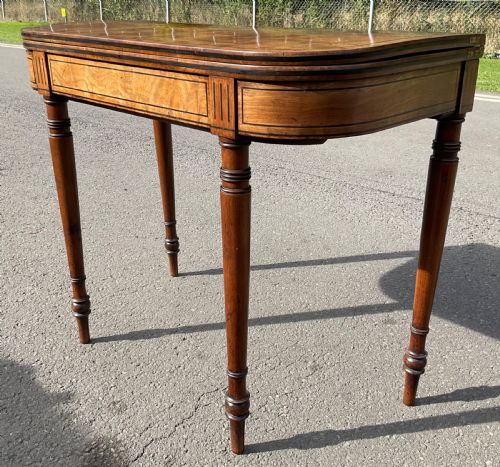 GEORGIAN MAHOGANY FOLDOVER CARD TABLE - ADDITIONAL PHOTO 2