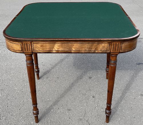 GEORGIAN MAHOGANY FOLDOVER CARD TABLE - ADDITIONAL PHOTO 8