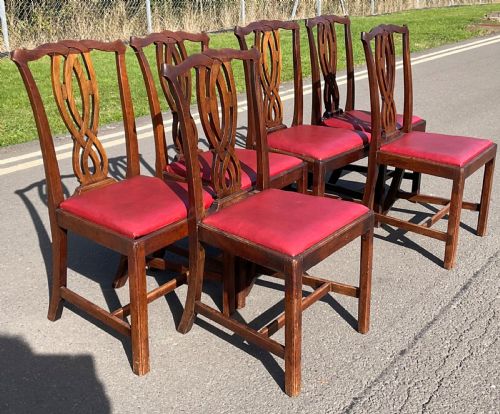 SET OF SIX GEORGIAN MAHOGANY DINING CHAIRS - ADDITIONAL PHOTO 3