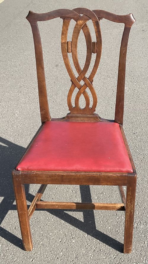 SET OF SIX GEORGIAN MAHOGANY DINING CHAIRS - ADDITIONAL PHOTO 7