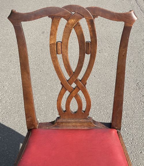 SET OF SIX GEORGIAN MAHOGANY DINING CHAIRS - ADDITIONAL PHOTO 8