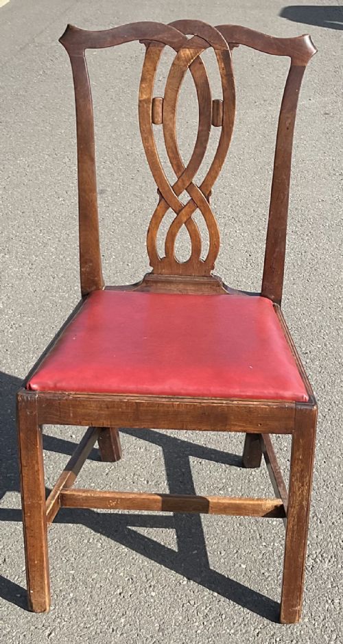 SET OF SIX GEORGIAN MAHOGANY DINING CHAIRS - ADDITIONAL PHOTO 9