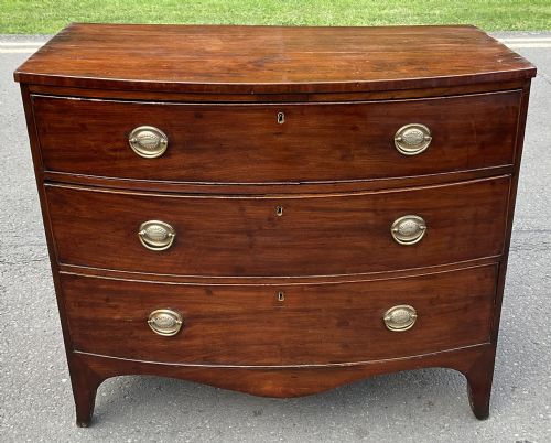 Georgian Mahogany Bowfront Chest of Drawers