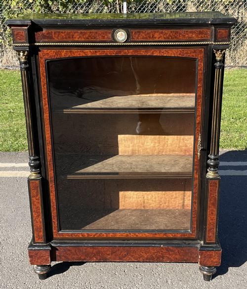 Victorian Ebonized Small Display Cabinet