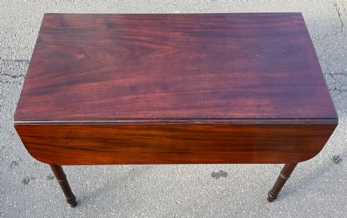 GEORGIAN MAHOGANY DROPLEAF PEMBROKE TABLE - ADDITIONAL PHOTO 5