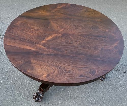 Victorian Rosewood Circular Centre Table