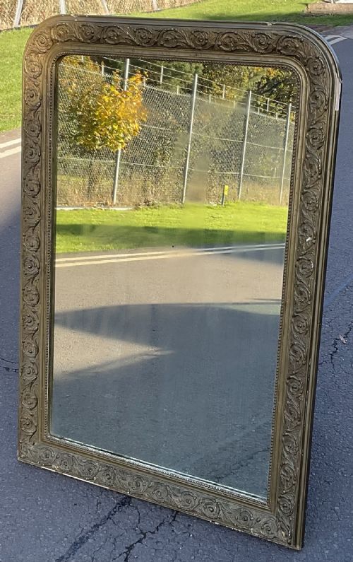 REGENCY GILT FRAMED OVERMANTEL MIRROR - ADDITIONAL PHOTO 3