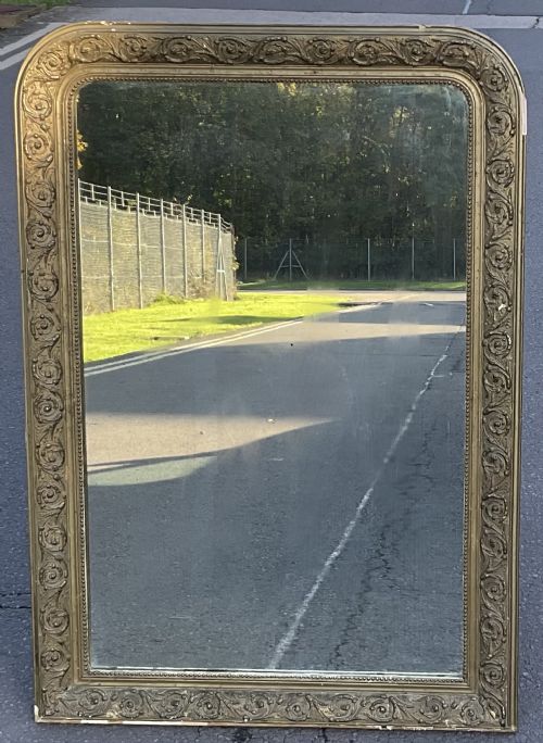 REGENCY GILT FRAMED OVERMANTEL MIRROR - ADDITIONAL PHOTO 7