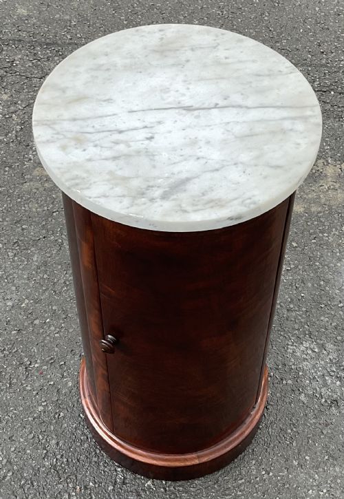 VICTORIAN MARBLE TOP MAHOGANY CABINET - ADDITIONAL PHOTO 1