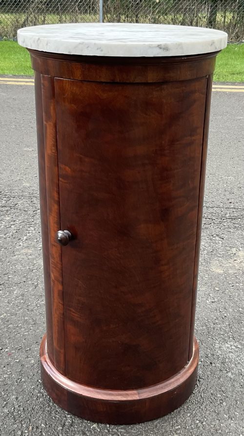 VICTORIAN MARBLE TOP MAHOGANY CABINET - ADDITIONAL PHOTO 3