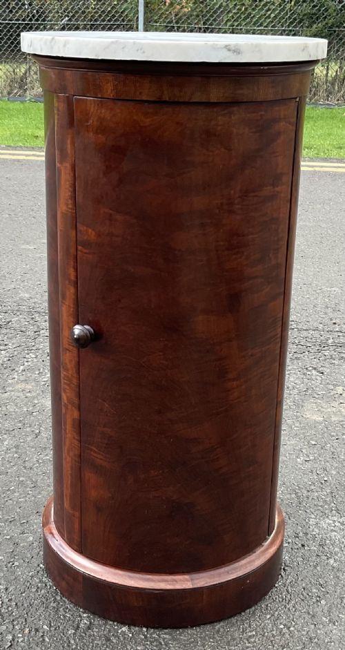 VICTORIAN MARBLE TOP MAHOGANY CABINET - ADDITIONAL PHOTO 4