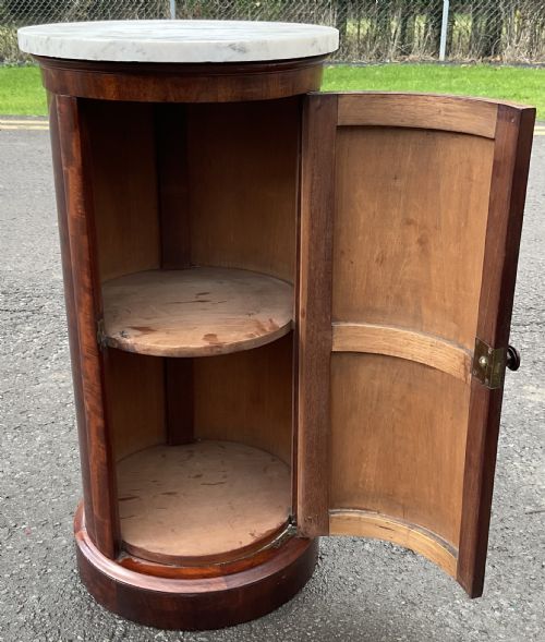 VICTORIAN MARBLE TOP MAHOGANY CABINET - ADDITIONAL PHOTO 8