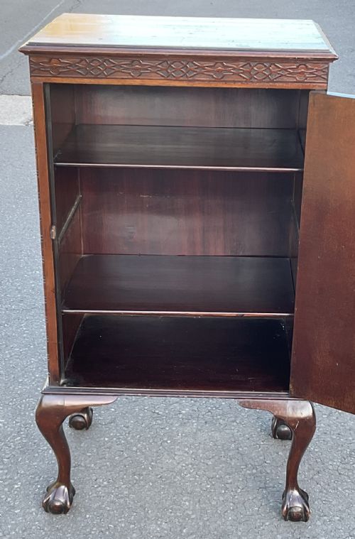 EDWARDIAN MAHOGANY MUSIC CABINET - ADDITIONAL PHOTO 5