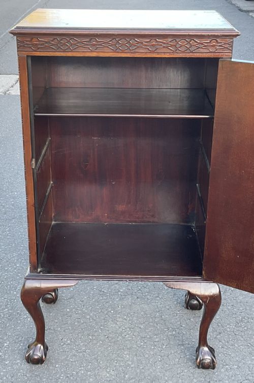 EDWARDIAN MAHOGANY MUSIC CABINET - ADDITIONAL PHOTO 6