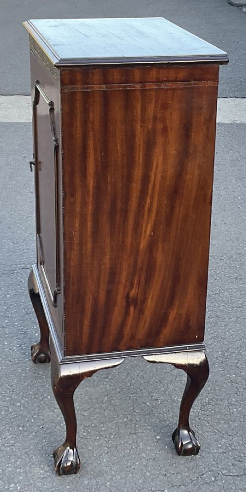 EDWARDIAN MAHOGANY MUSIC CABINET - ADDITIONAL PHOTO 7