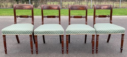 SET OF FOUR GEORGIAN MAHOGANY DINING CHAIRS - ADDITIONAL PHOTO 1