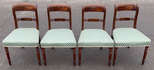 SET OF FOUR GEORGIAN MAHOGANY DINING CHAIRS - ADDITIONAL PHOTO 2